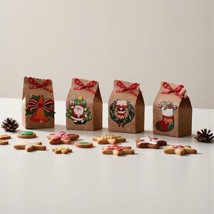 XMS -9
Charming Holiday Gift Boxes with Red Bows
